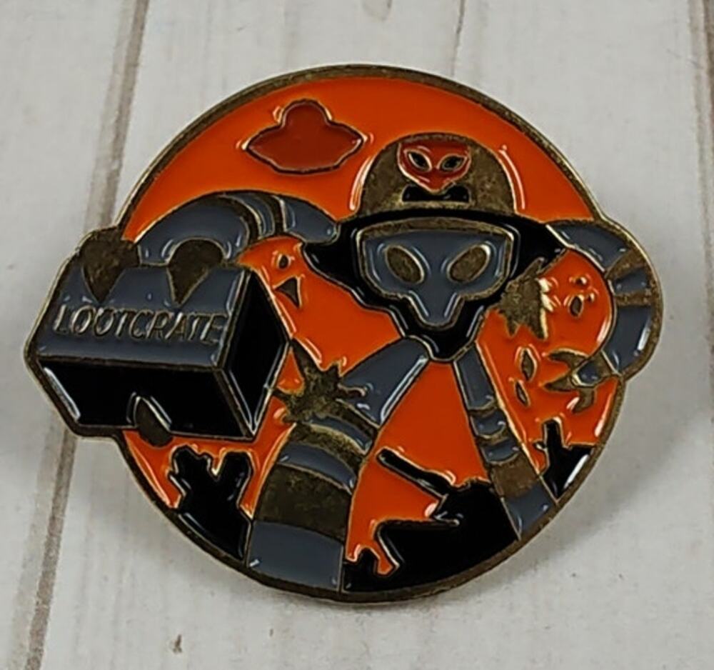 Sci Fi UFO Alien Invasion Pin #Lootpin 2016 for Backpack, Hat, Lanyard, Jacket